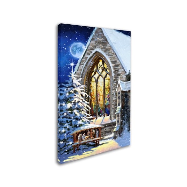 The Macneil Studio 'Christmas Manger' Canvas Art,12x19